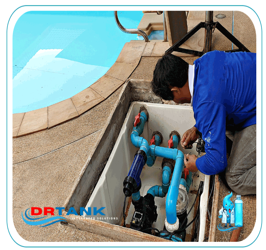 خدمة تنظيف وتعقيم حمامات السباحة