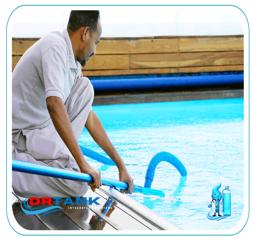 خدمة تنظيف وتعقيم حمامات السباحة